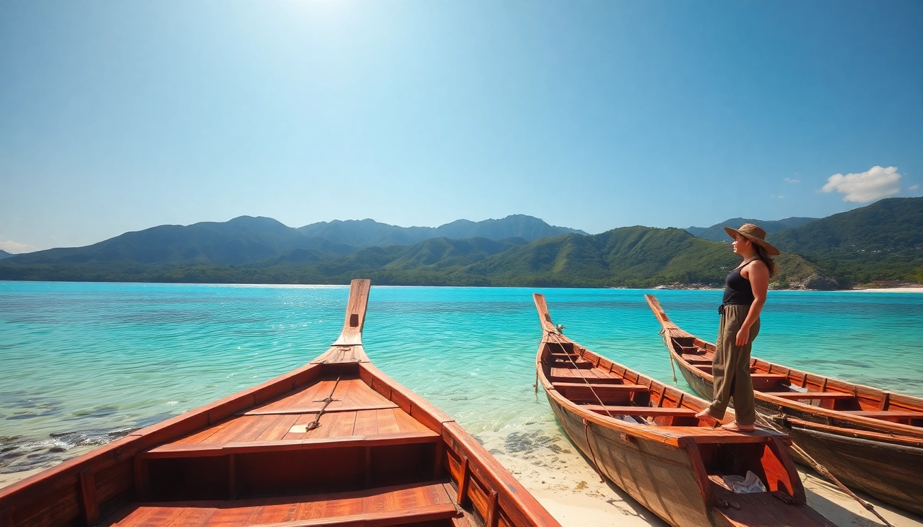 Lombok’s stunning beaches with turquoise water and lush mountains, perfect for tourism.