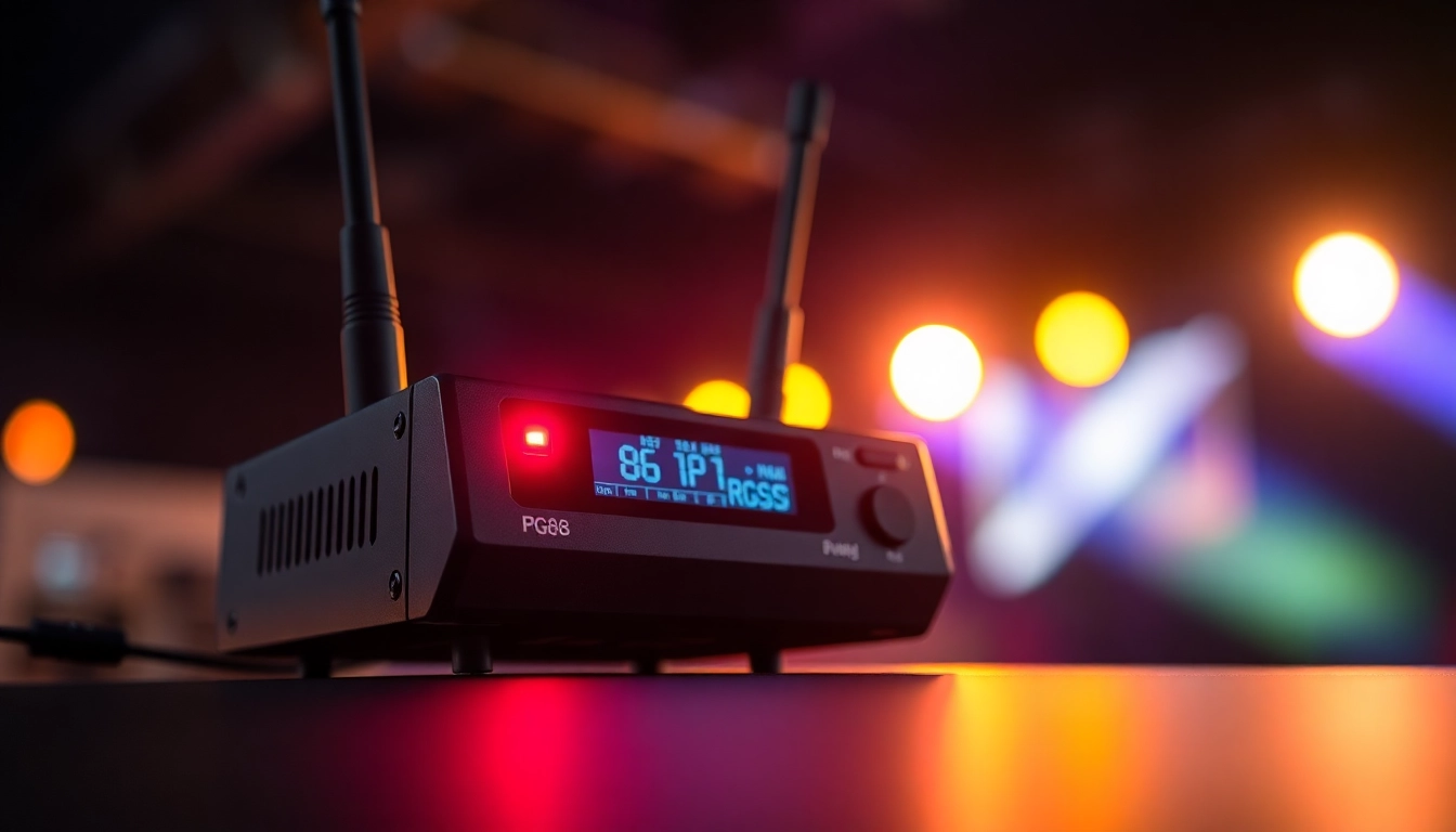 High-resolution image of the PG88 wireless receiver with LED signals, showcasing its dual-channel diversity capabilities for professional audio setups.