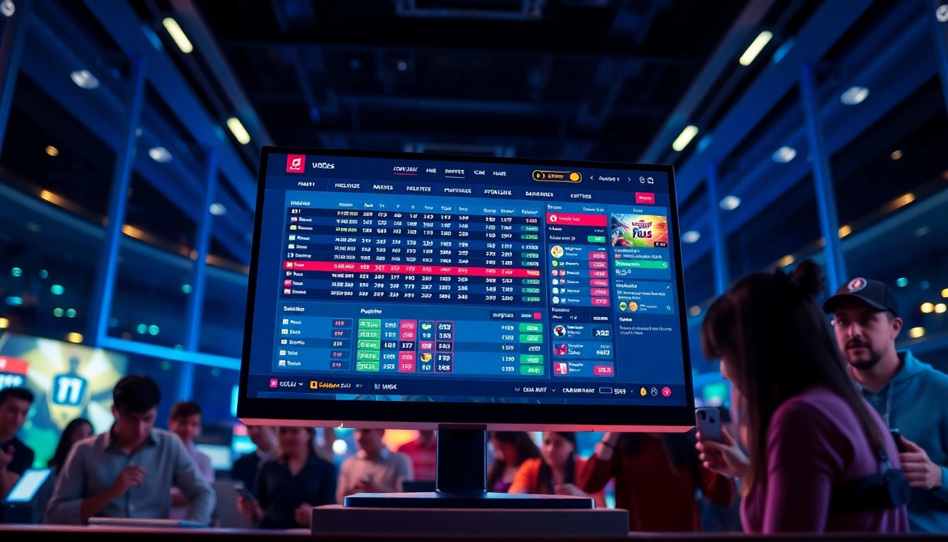 An online sportsbook platform showing live betting odds and sports updates on a digital device.